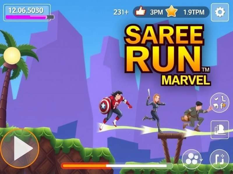 Saree Run Marvel gameplay screenshot